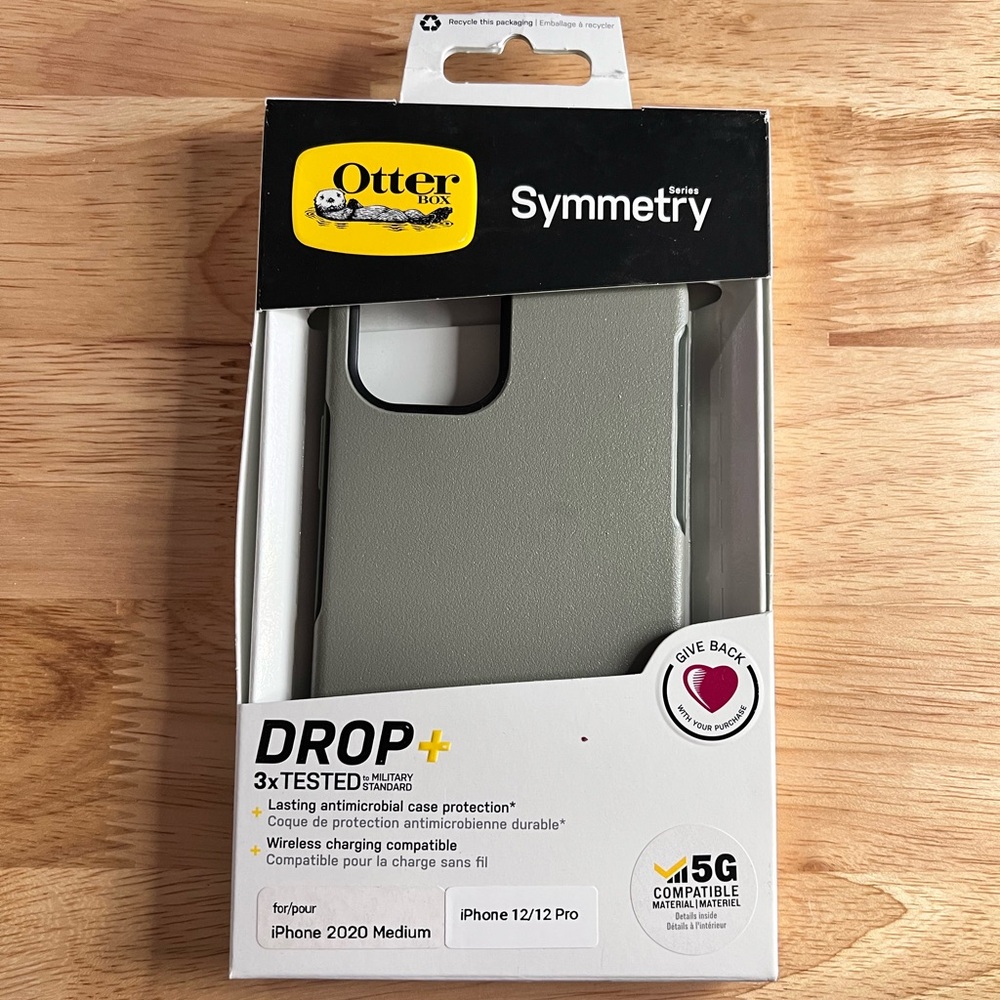 OtterBox Symmetry Series Case for iPhone 12/12 Pro - Gray